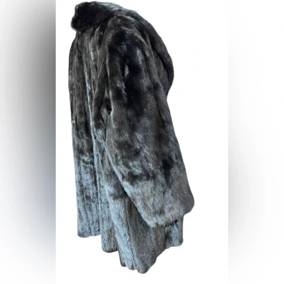 Luxurious Black Mink Fur Coat jacket Furs by Aritz - Picture 5 of 17